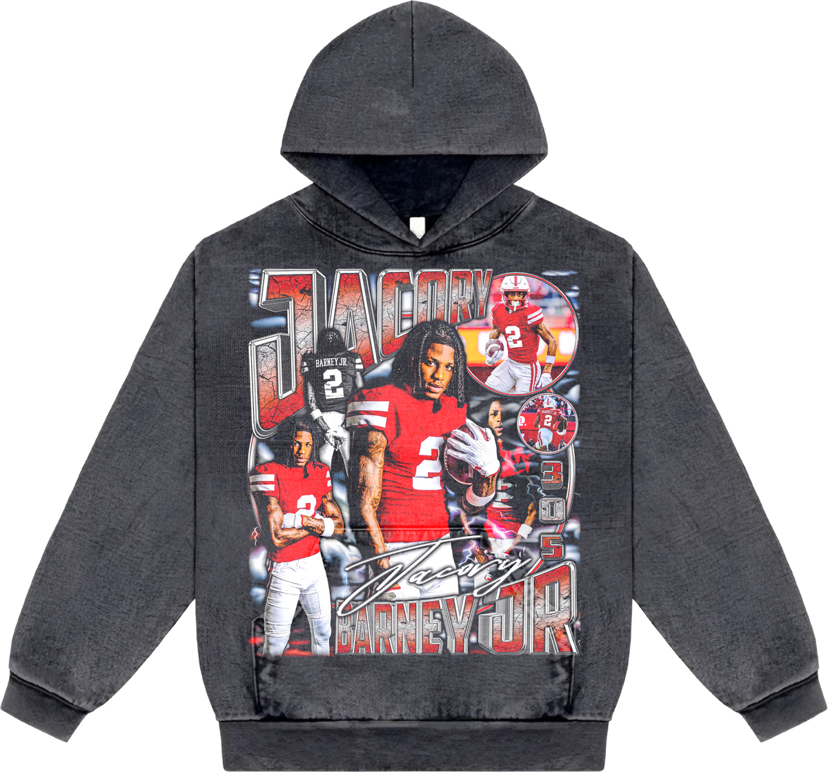 Jacory Barney Jr Shadow Streetwear Hoodie