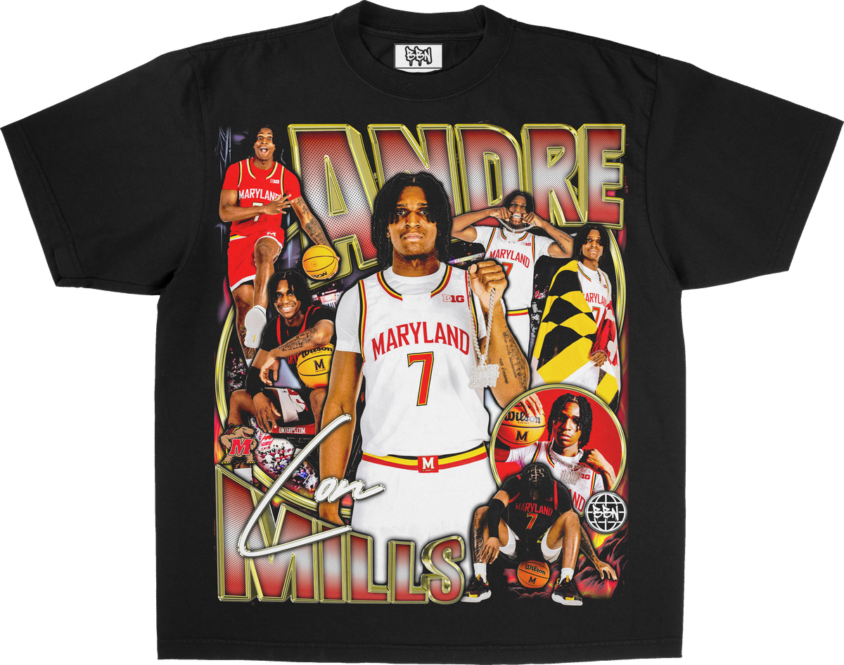 Andre Mills Streetwear Graphic Tee - Black