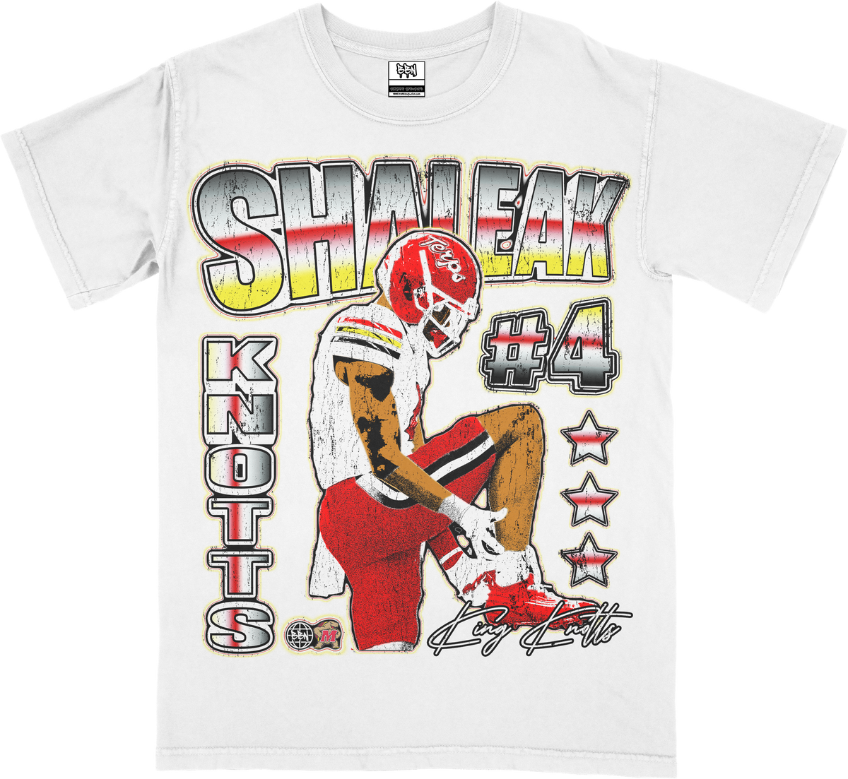 Knotts Cartoon Comfort Fitted Tee - White