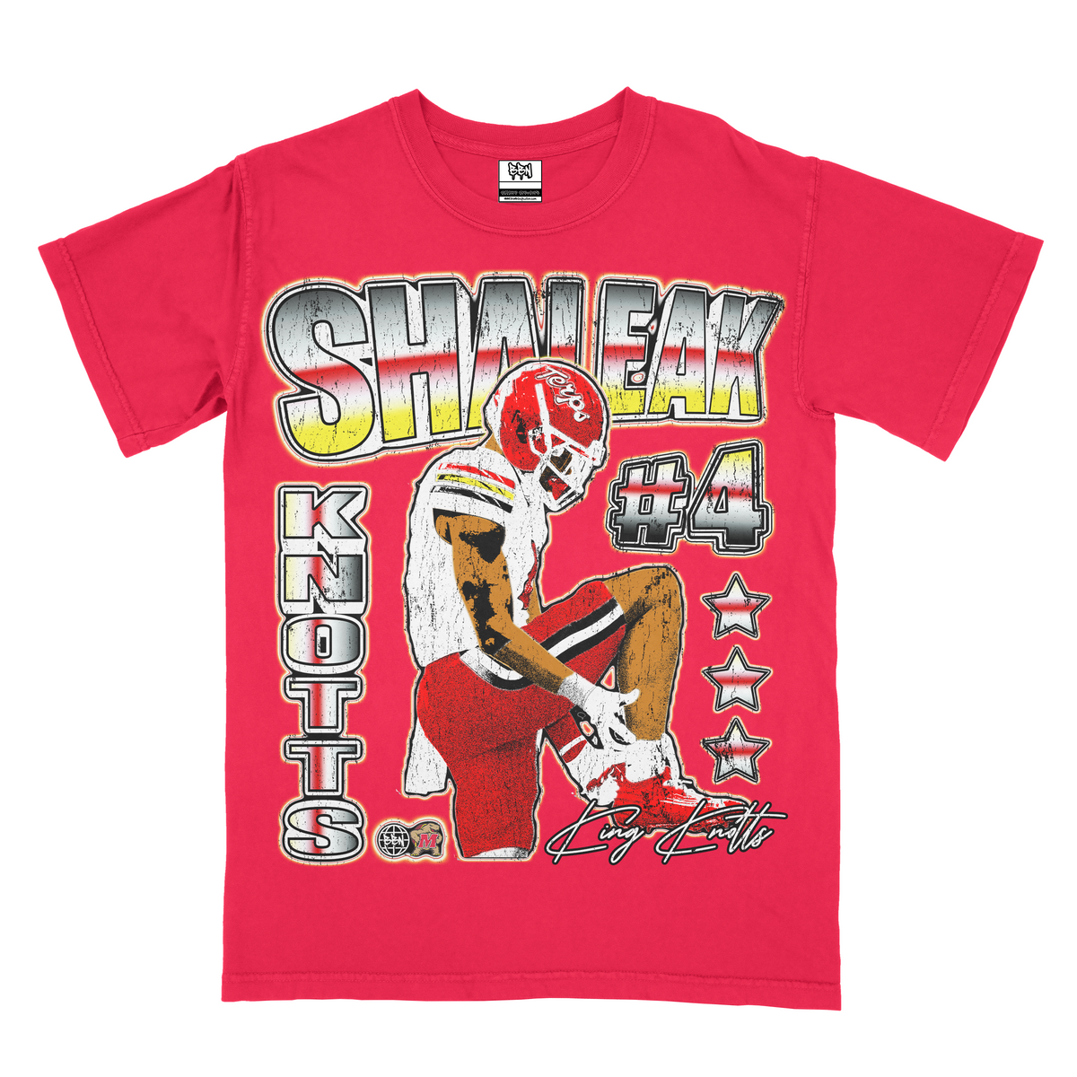 Knotts Cartoon Comfort Fitted Tee - Red