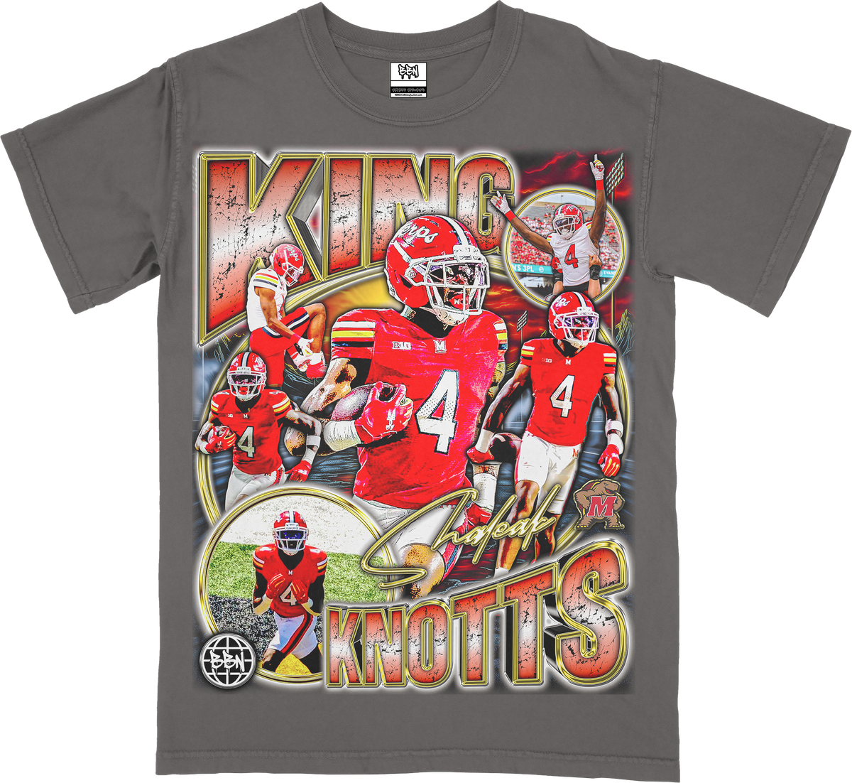 King Knotts Comfort Graphic Fitted Tee - Pepper