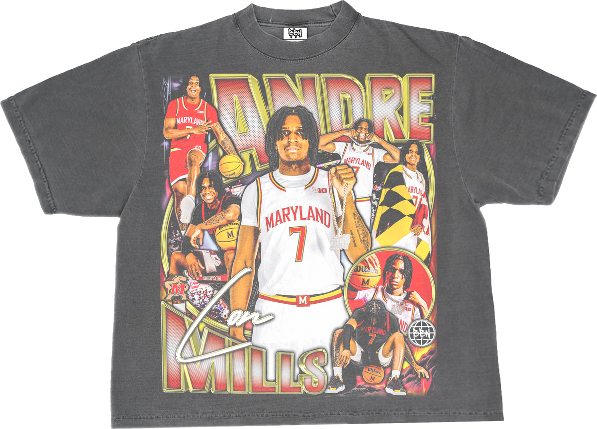 Andre Mills Streetwear Graphic Tee - Shadow