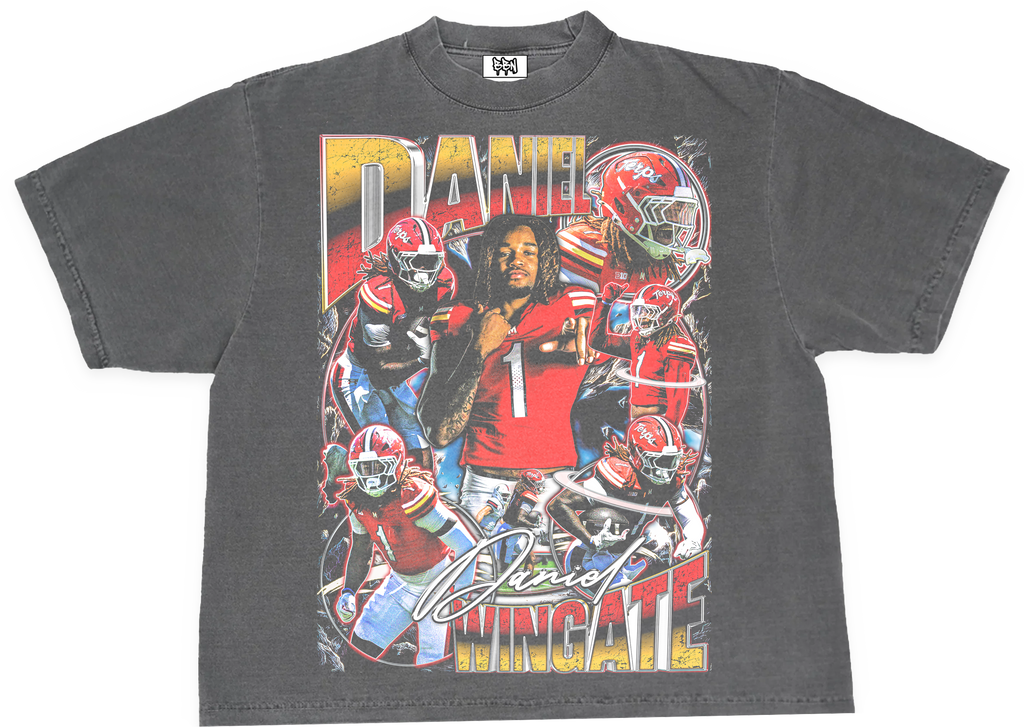 Daniel Wingate Streetwear Graphic Tee - Black