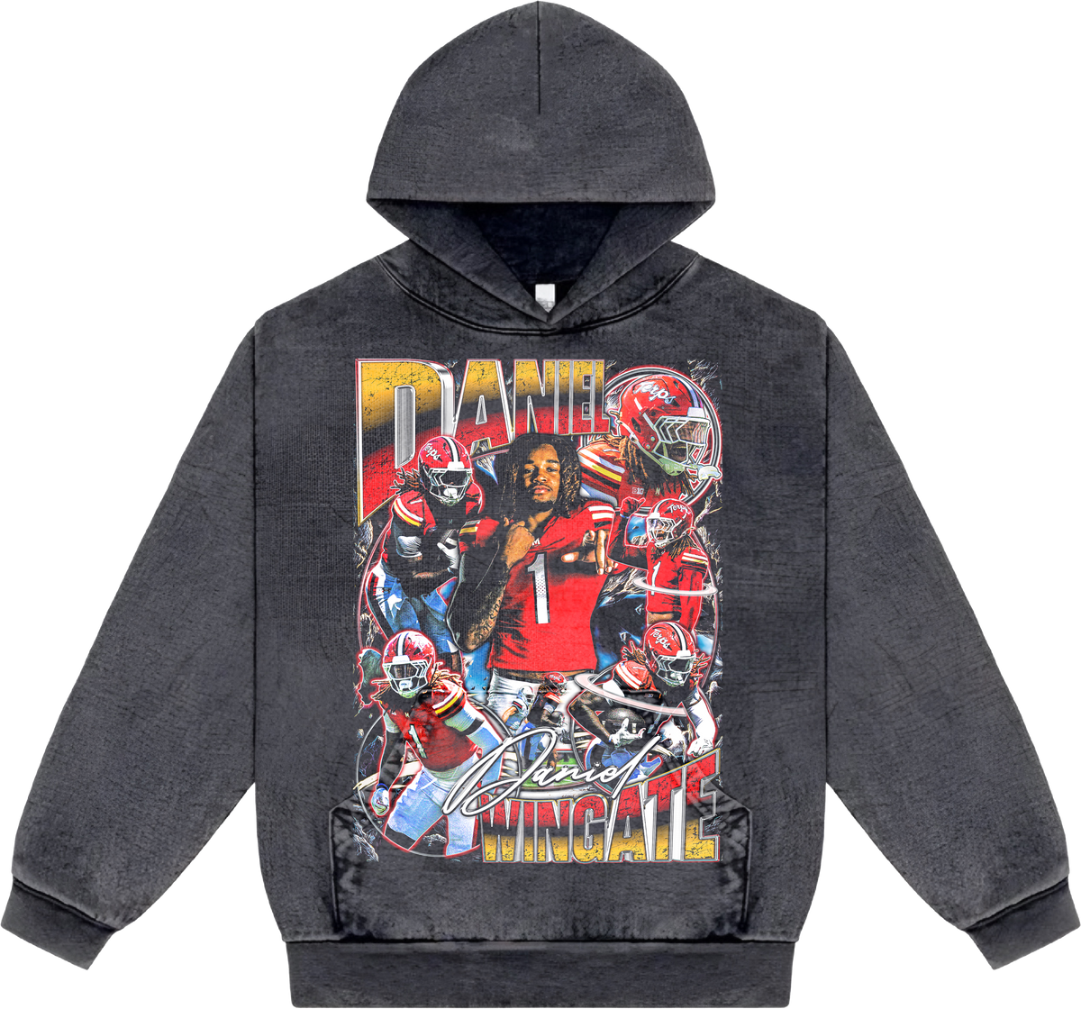 Daniel Wingate Streetwear Graphic Hoodie