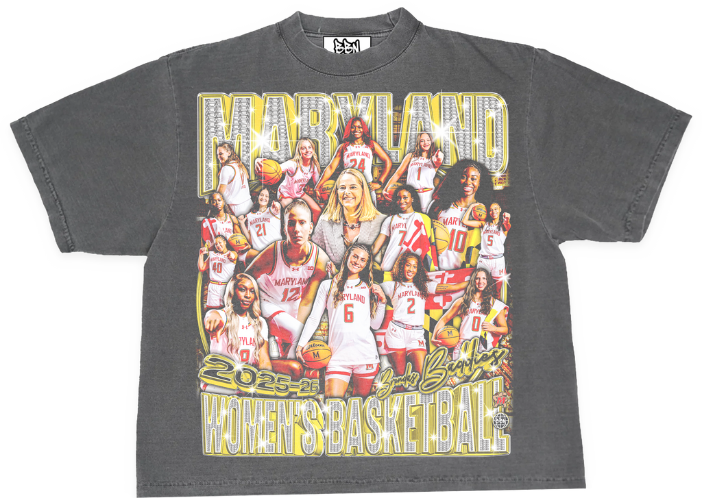 Terps Wbb 25-26' Streetwear Graphic T-Shirt - Black