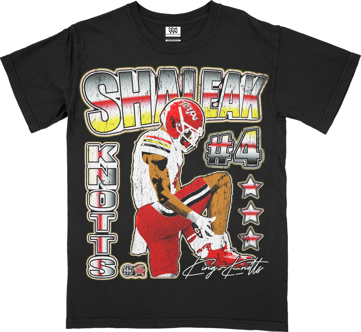 Knotts Cartoon Comfort Fitted Tee - Black