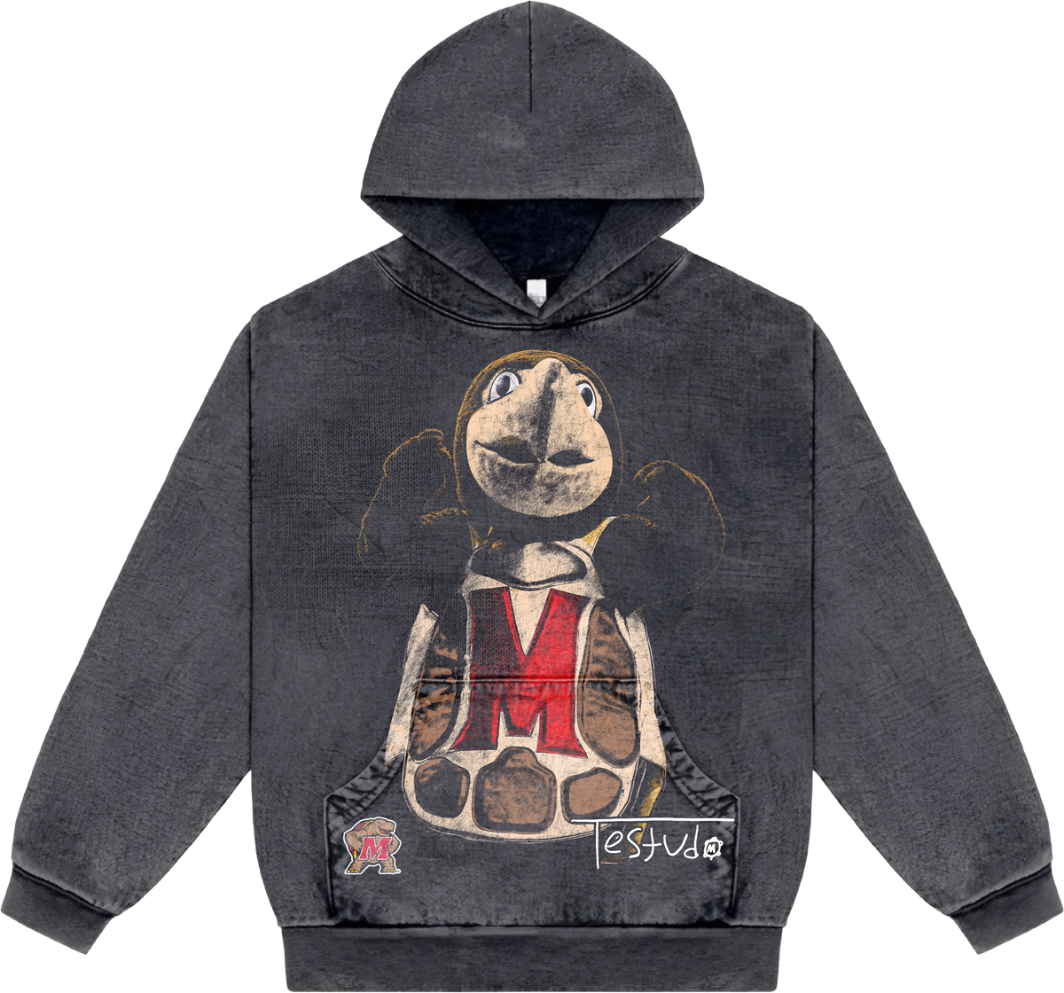 Testudo 02 BBN Streetwear Hoodie - Carbon Black