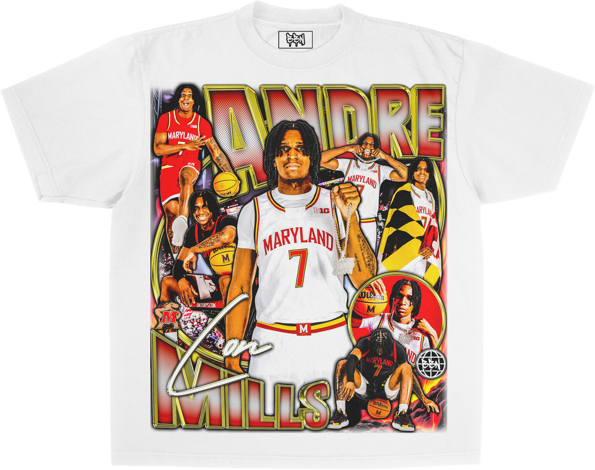 Andre Mills Streetwear Graphic Tee - White