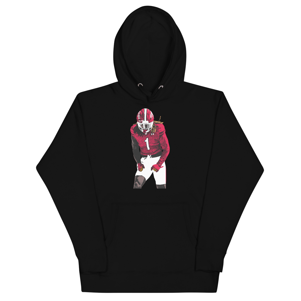 Daniel Wingate Standard Toon Hoodie - Black - Product mockup
