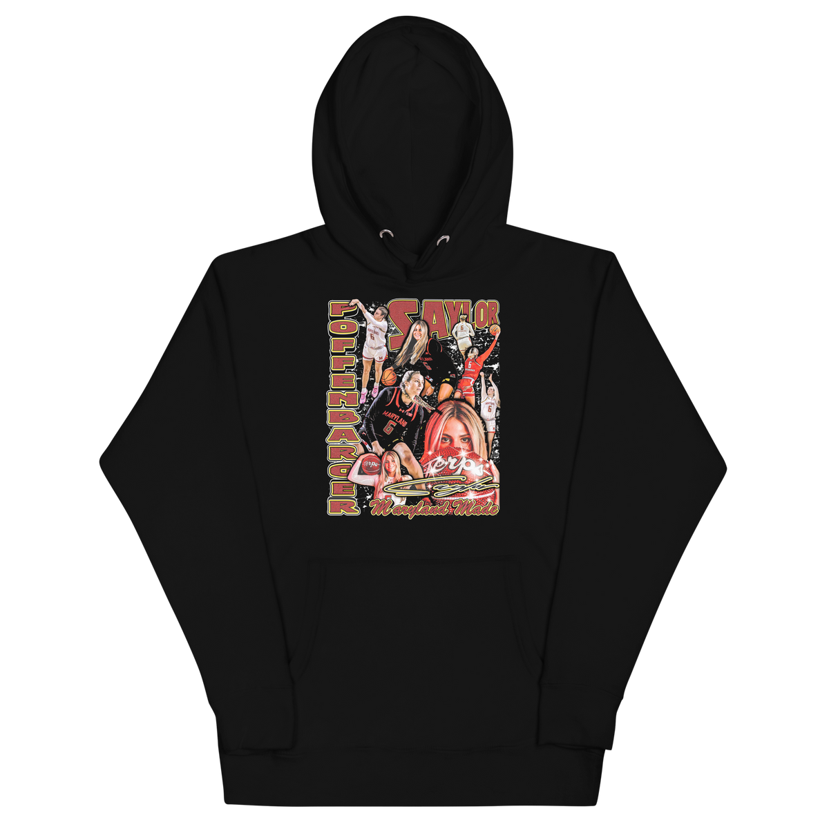 Saylor Poffenbarger 24-25 Standard Hoodie - Black - Product mockup