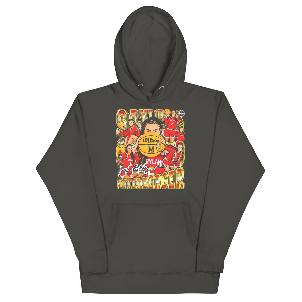Saylor Poffenbarger 25-26 Standard Hoodie - Vintage Black - Product mockup