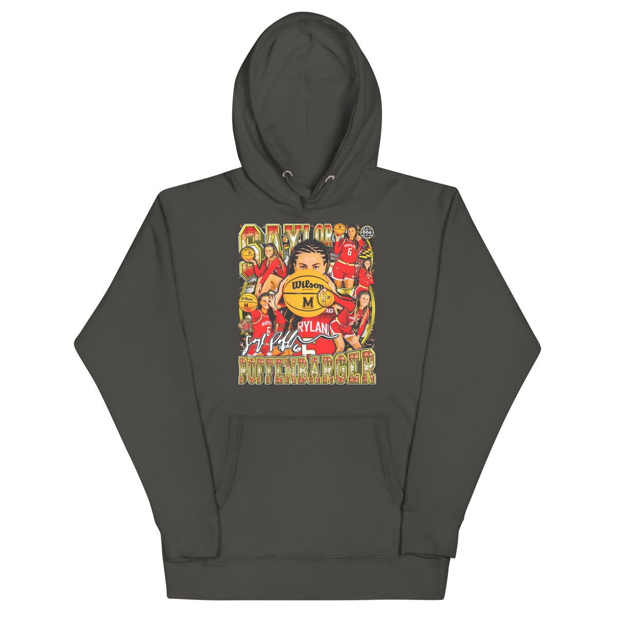 Saylor Poffenbarger 25-26 Standard Hoodie - Vintage Black - Product mockup