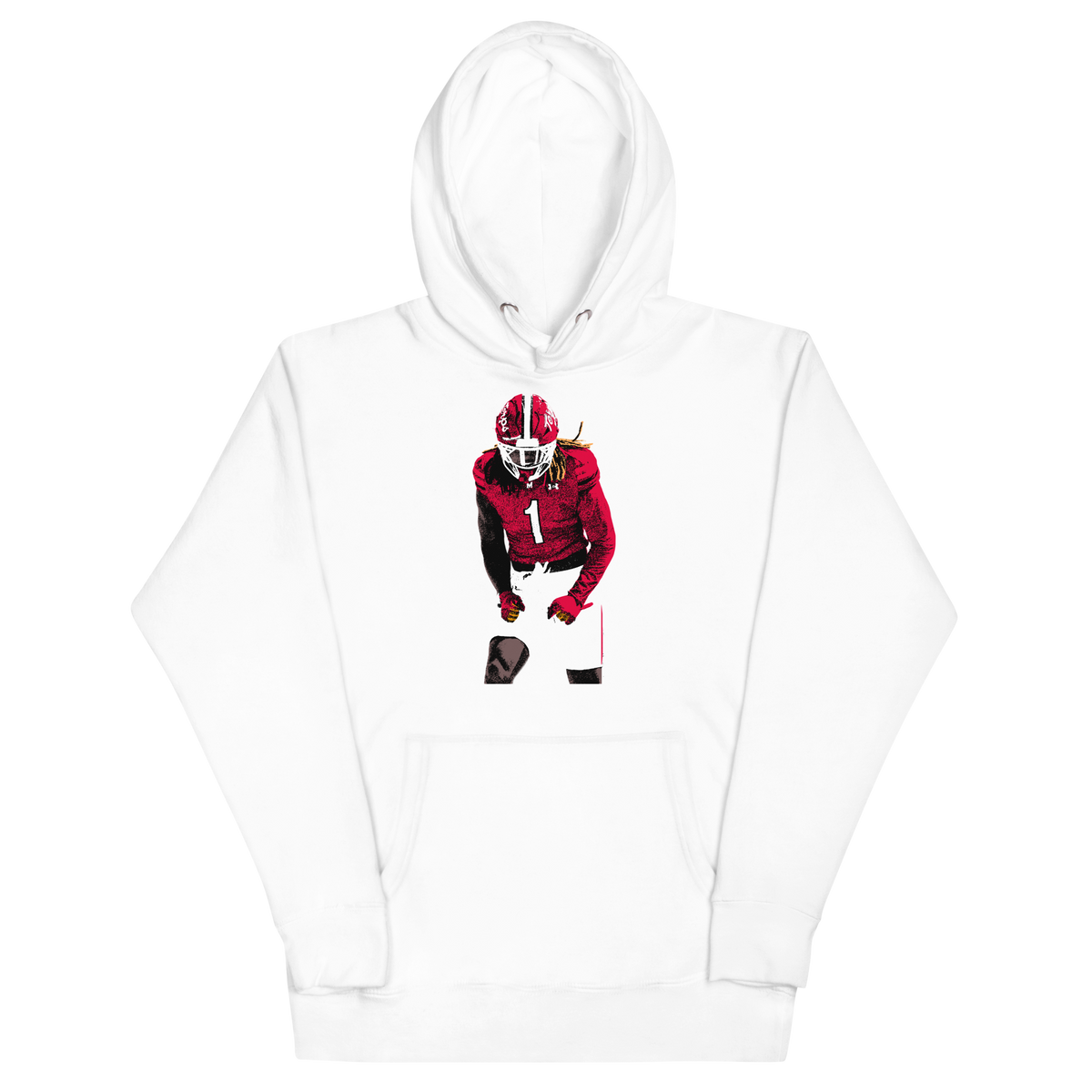 Daniel Wingate Standard Toon Hoodie - White - Product mockup