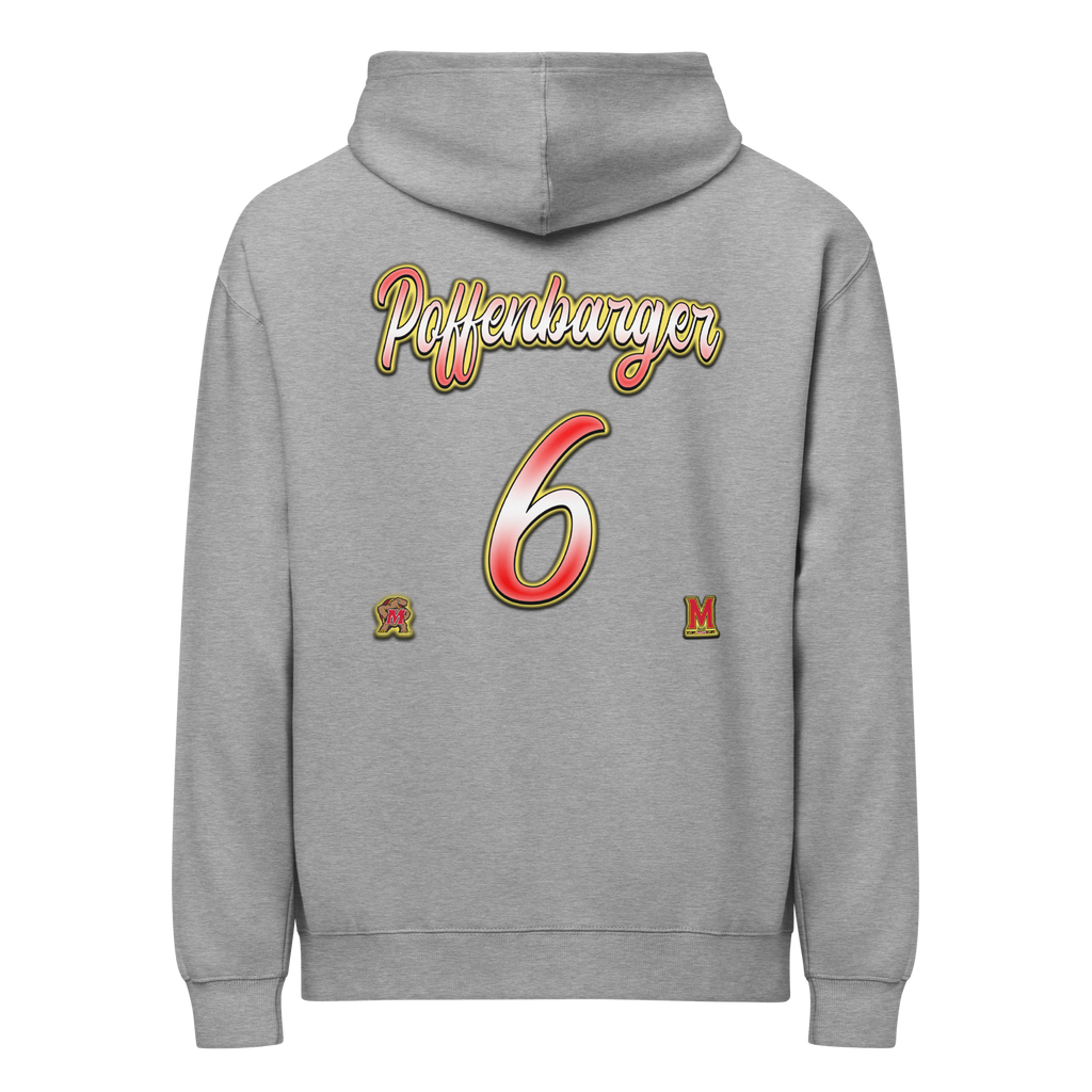 Saylor Poffenbarger Airbrush Box Hoodie - Carbon Grey