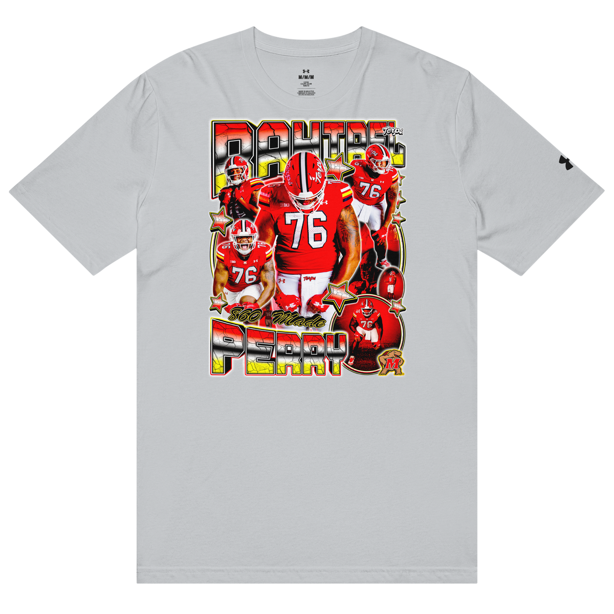 Rahtrel Perry X Under ArmourⓇ 02 Athletic Tee - Grey - Product mockup