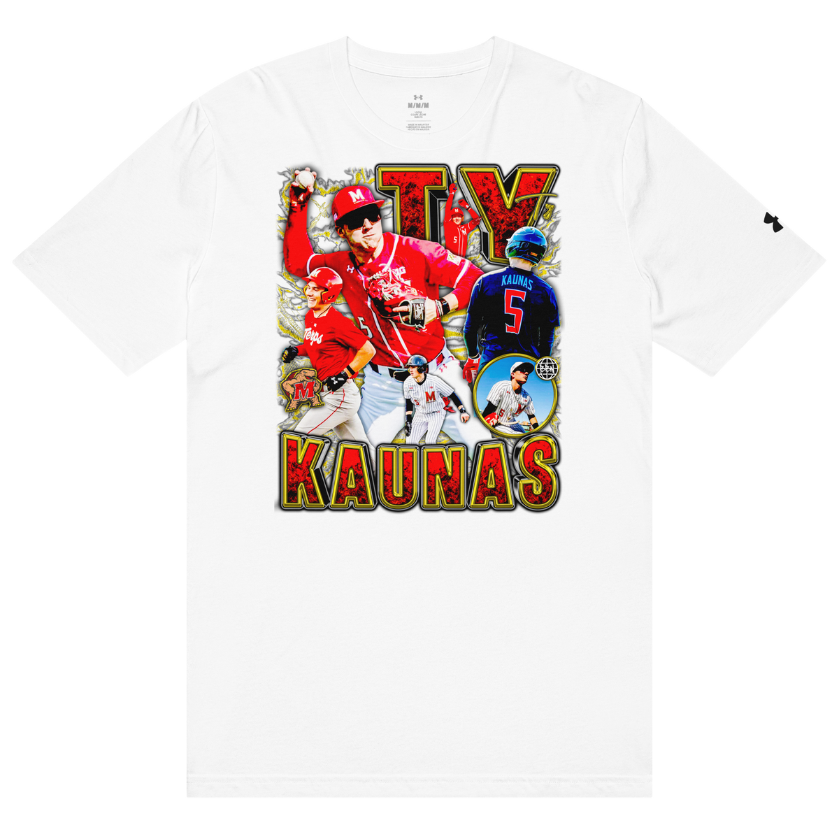 Under ArmourⓇ X Ty Kaunas Athletic T-Shirt Graphic 01 - White - Product mockup