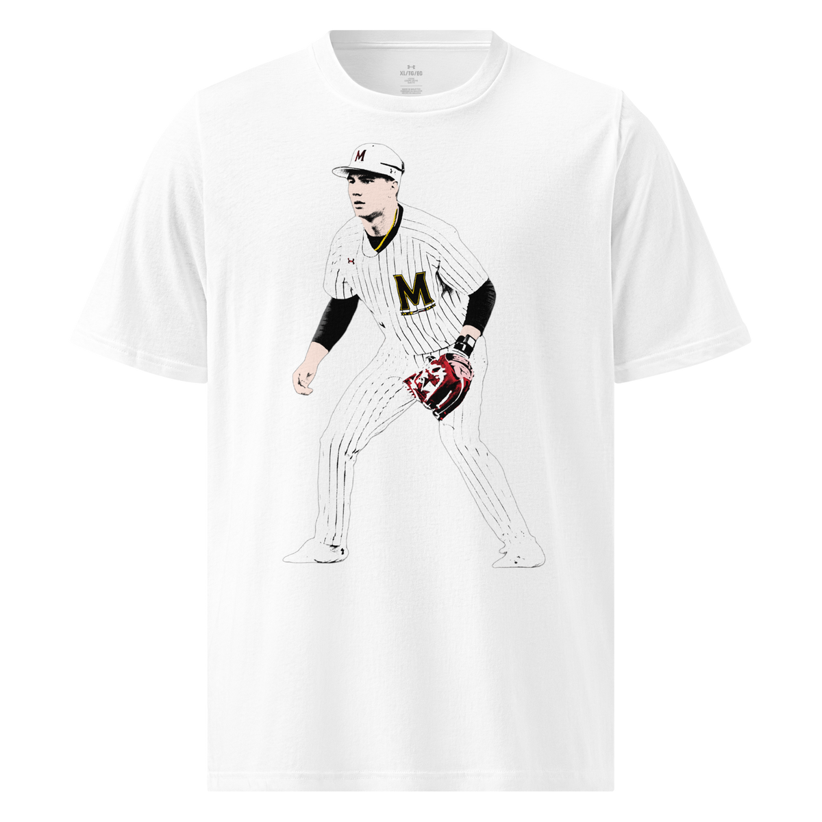 Under ArmourⓇ X Ty Kaunas Athletic T-Shirt Graphic 02 - White - Product mockup