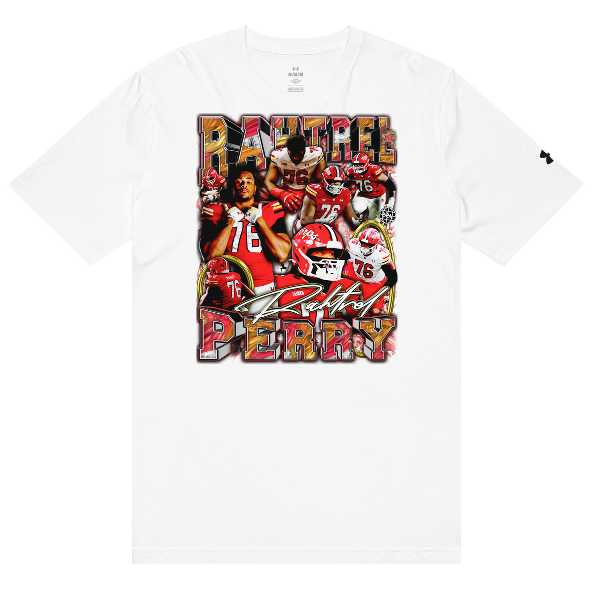Rahtrel Perry X Under ArmourⓇ 01 Athletic Tee - White - Product mockup
