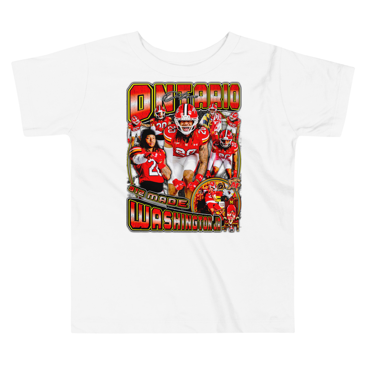 TODDLER Ontario Washington Jr Tee - White - Product mockup