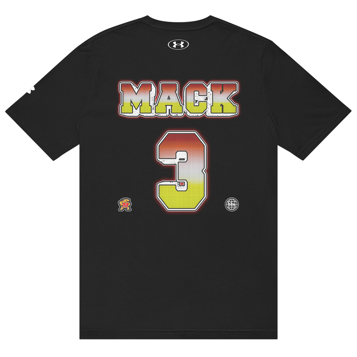 Under ArmourⓇ X Addi Mack Athletic T-Shirt 02 - Black - Product mockup