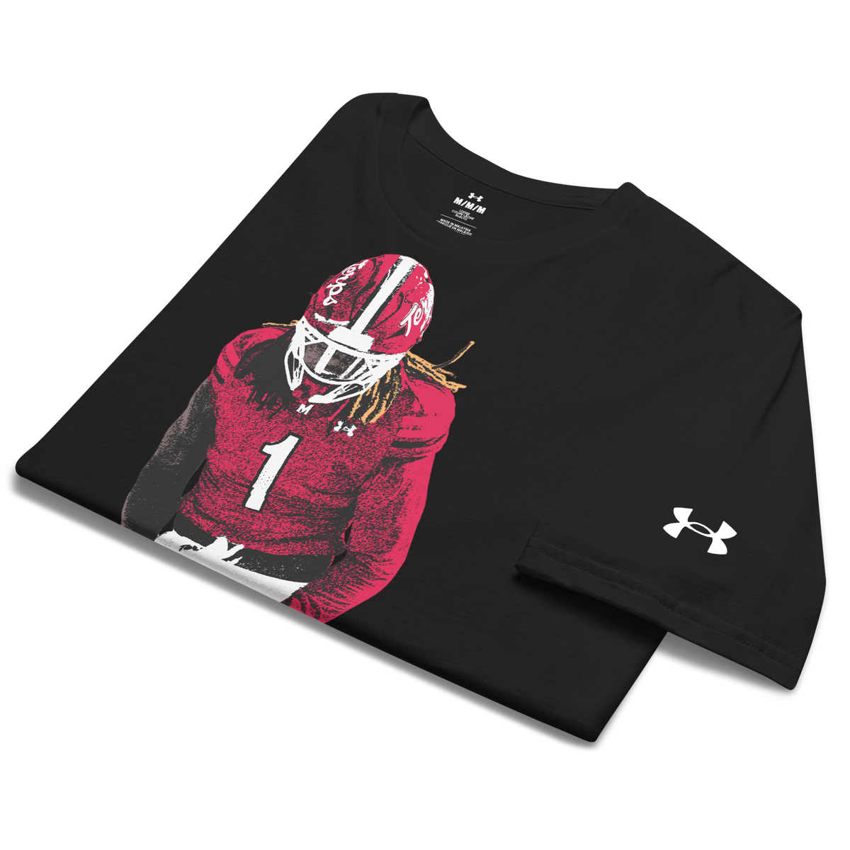 Under ArmourⓇ Daniel Wingate Toon Tee - Black - Product mockup