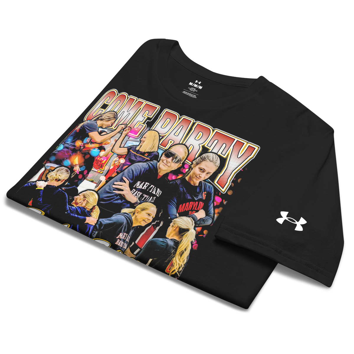 Under ArmourⓇ Come Party With Brenda (Saylor Version) Athletic T-Shirt - Product mockup