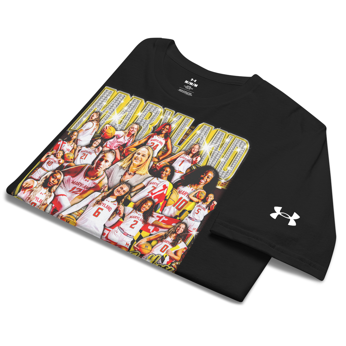 Under ArmourⓇ X Terps WBB 25-26' Graphic Athletic T-Shirt - Product mockup