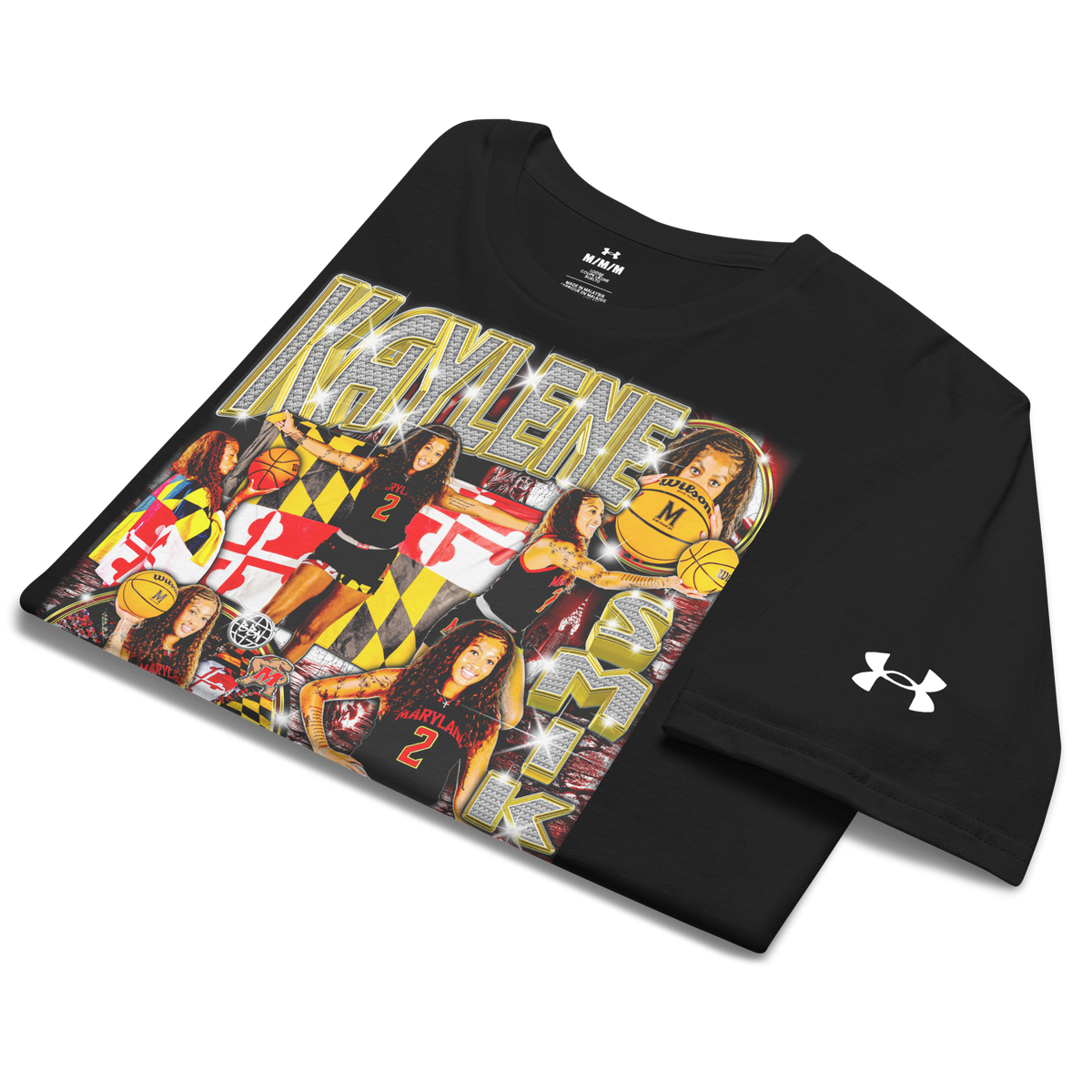 Under ArmourⓇ X Kaylene Smikle Athletic T-Shirt - Black - Product mockup