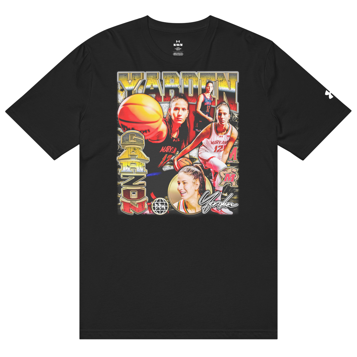 Under ArmourⓇ X Yarden Garzon Athletic T-Shirt - Black - Product mockup