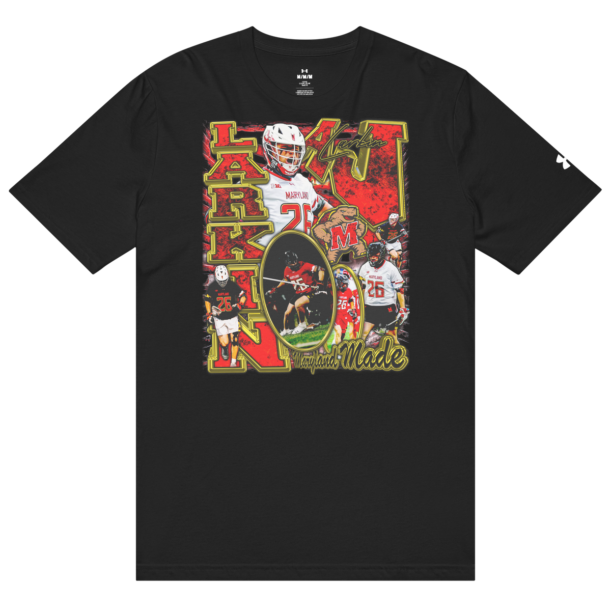 Under ArmourⓇ X Aj Larkin Atheltic Tee - Black - Product mockup