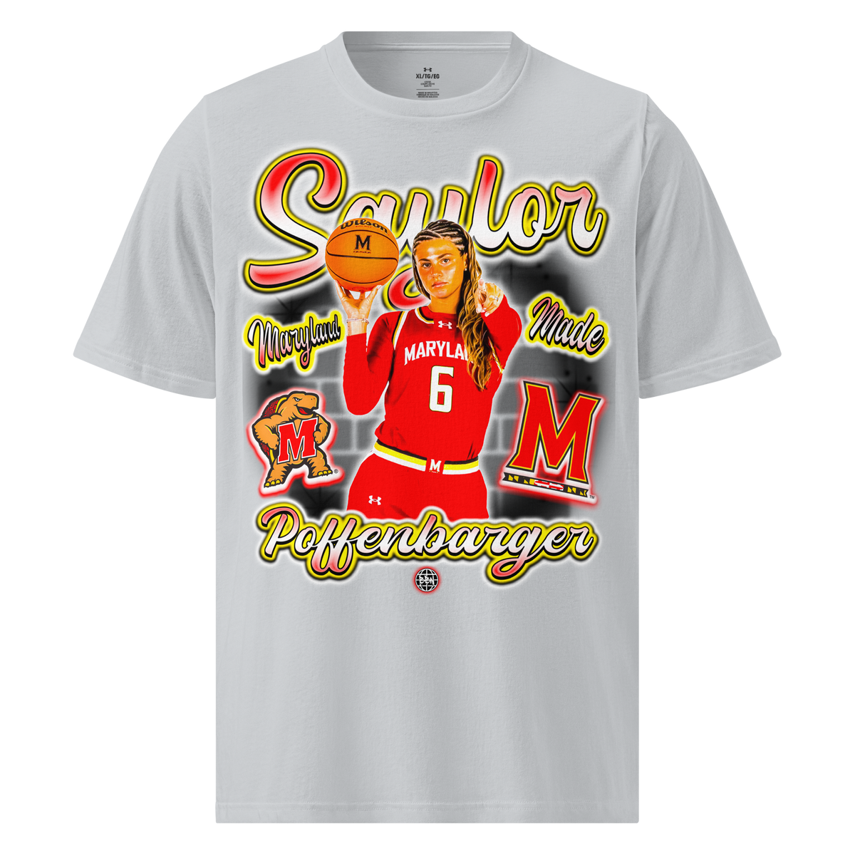 Under ArmourⓇ Saylor Poffenbarger Airbrush Athletic T-Shirt - Product mockup