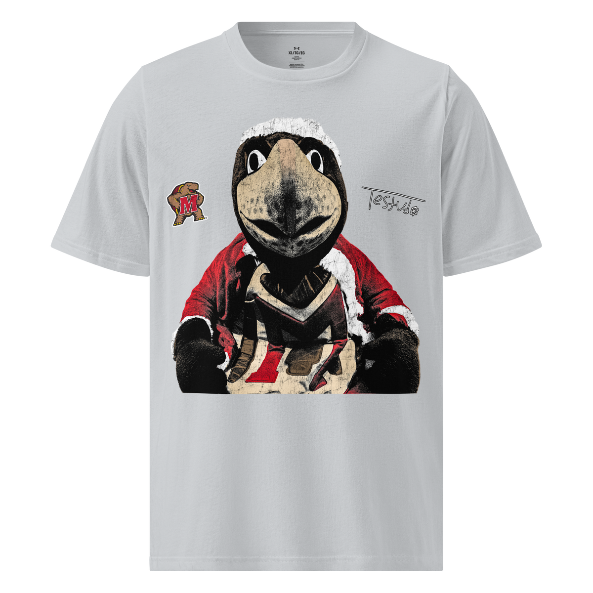 Under ArmourⓇ Testudo Santa Athletic T-Shirt - Grey - Product mockup