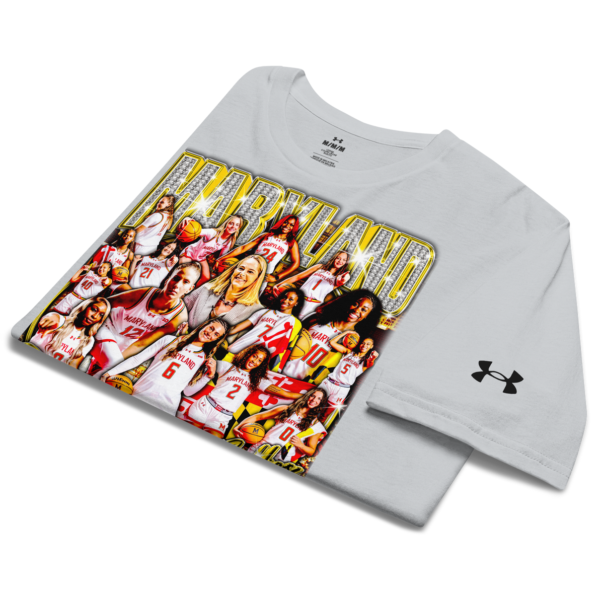 Under ArmourⓇ X Terps WBB 25-26' Graphic Athletic T-Shirt - Product mockup