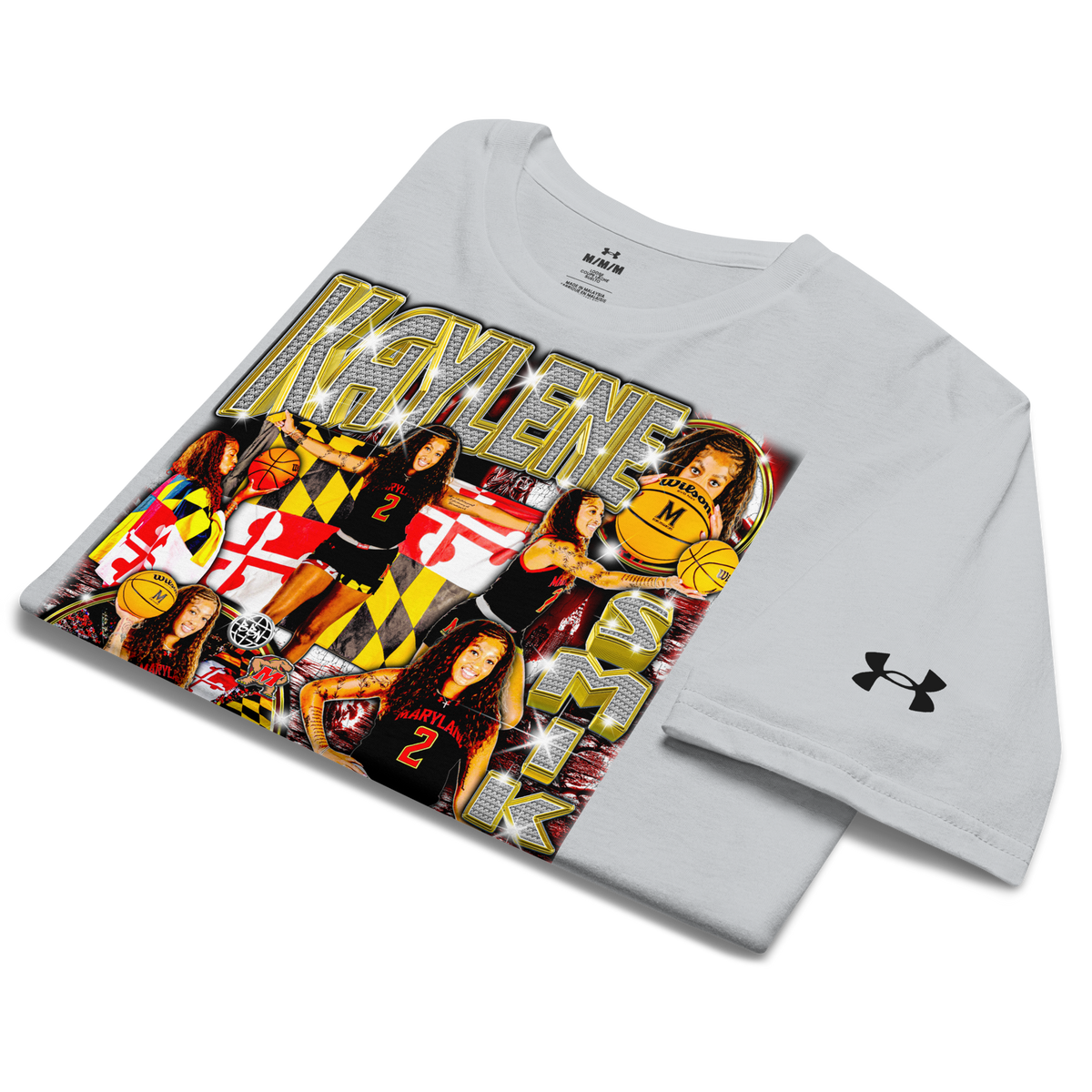 Under ArmourⓇ X Kaylene Smikle Athletic T-Shirt - Grey - Product mockup