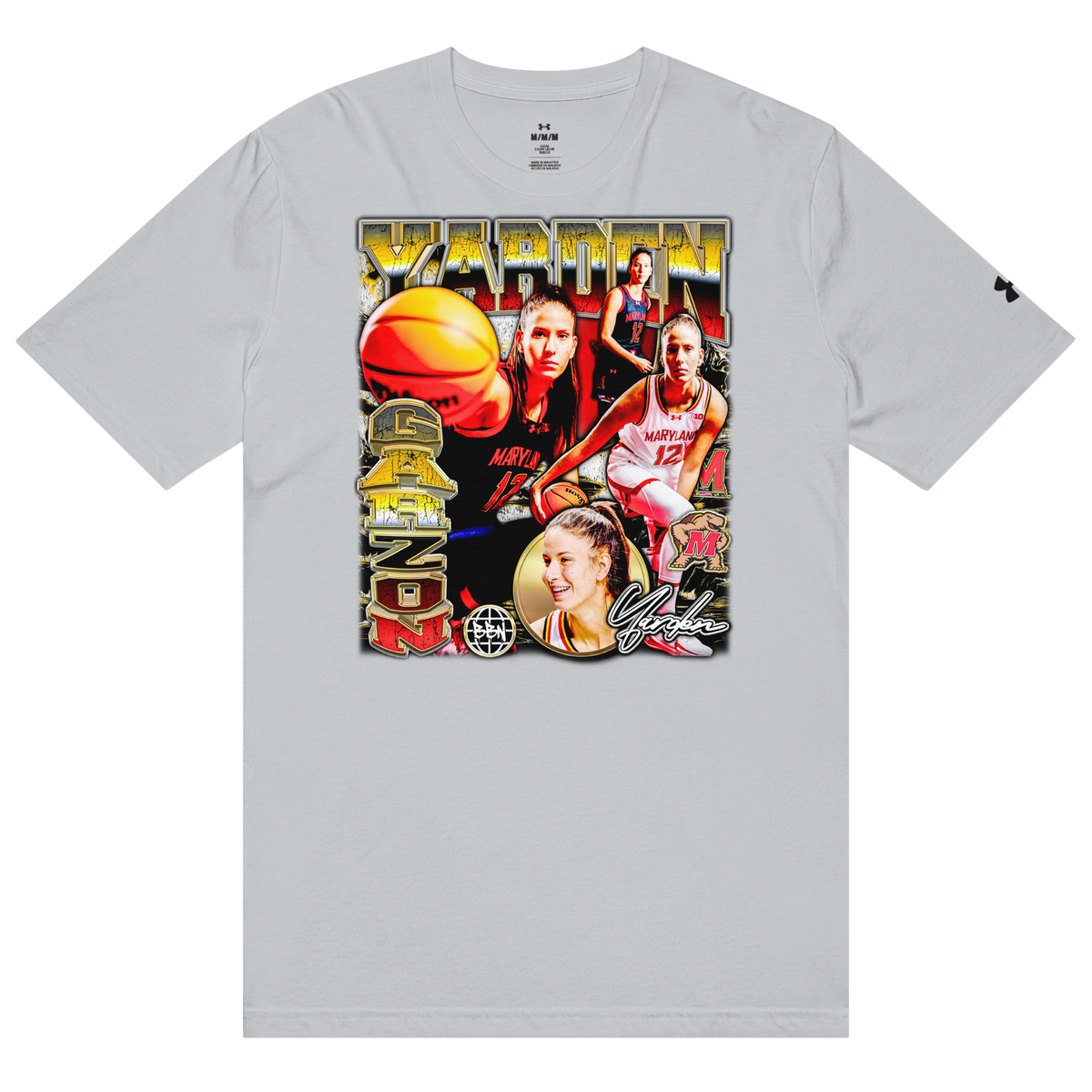 Under ArmourⓇ X Yarden Garzon Athletic T-Shirt - Grey - Product mockup