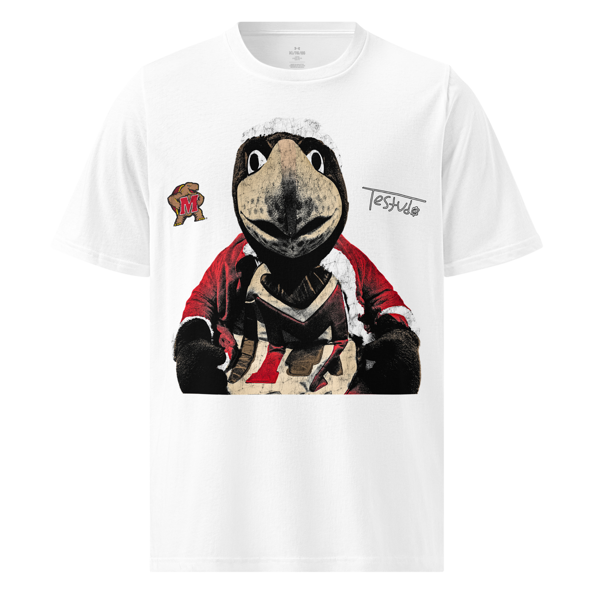 Under ArmourⓇ Testudo Santa Athletic T-Shirt - White - Product mockup