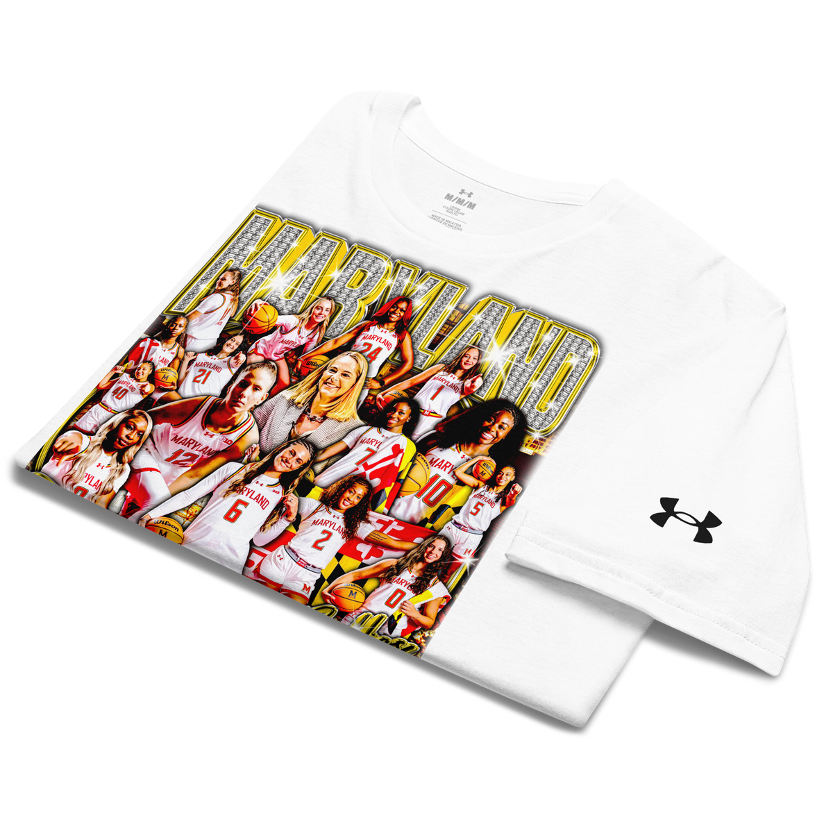 Under ArmourⓇ X Terps WBB 25-26' Graphic Athletic T-Shirt - Product mockup
