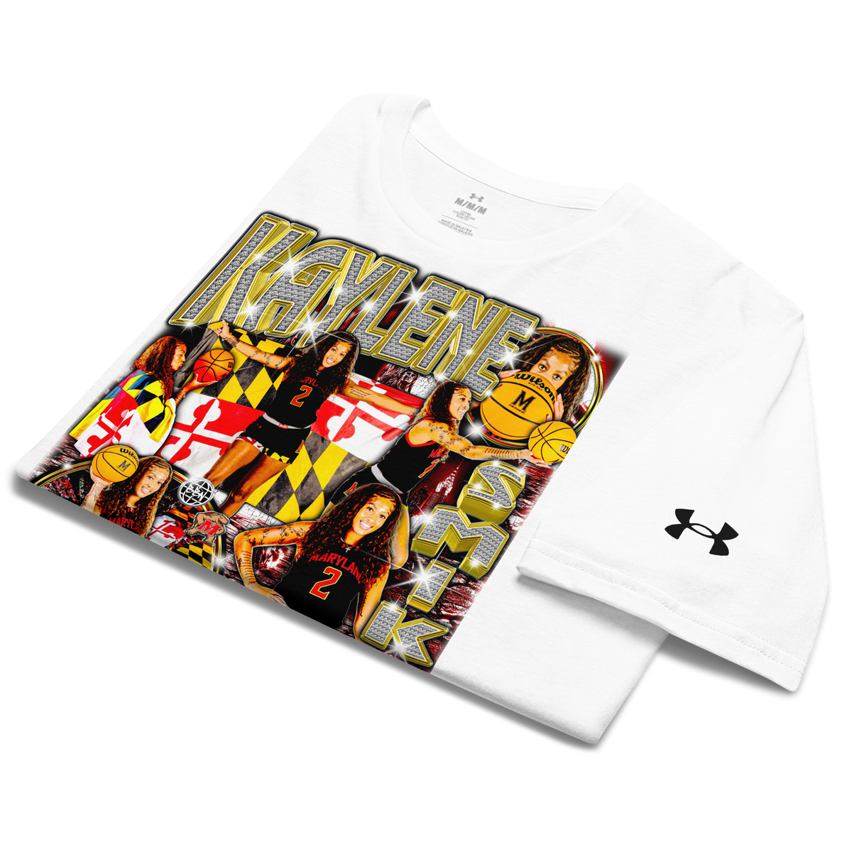 Under ArmourⓇ X Kaylene Smikle Athletic T-Shirt - White - Product mockup