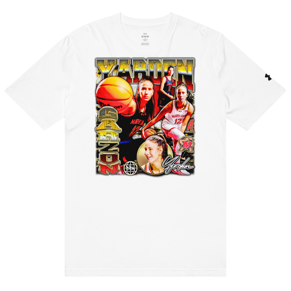 Under ArmourⓇ X Yarden Garzon Athletic T-Shirt - White - Product mockup