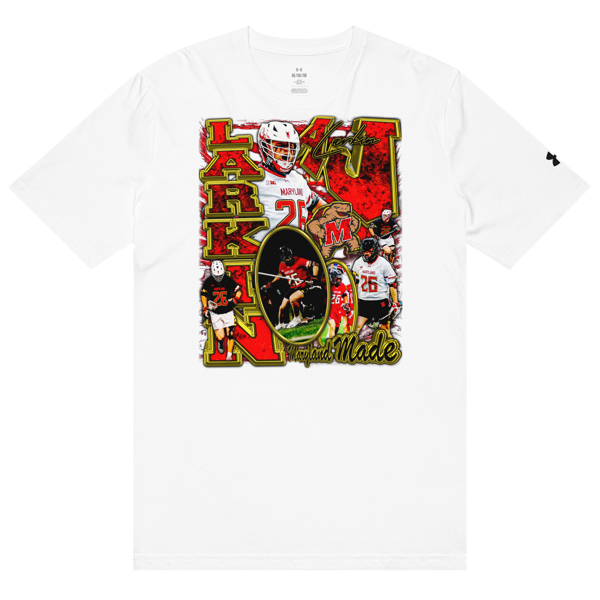 Under ArmourⓇ X Aj Larkin Atheltic Tee - White - Product mockup