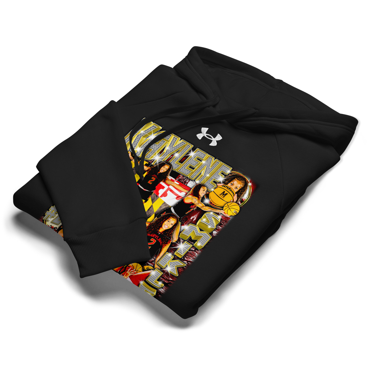 Under Armour® X Kaylene Smikle Graphic 01 25-26' Athletic Hoodie - Black - Product mockup