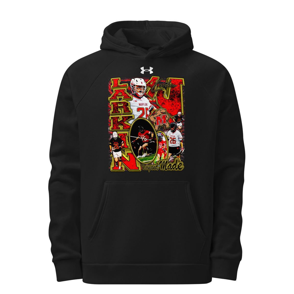 Under Armour® X Aj Larkin Athletic Hoodie - Black - Product mockup