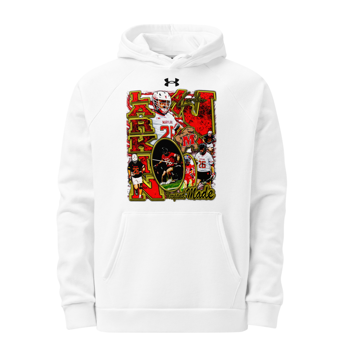 Under Armour® X Aj Larkin Athletic Hoodie - White - Product mockup
