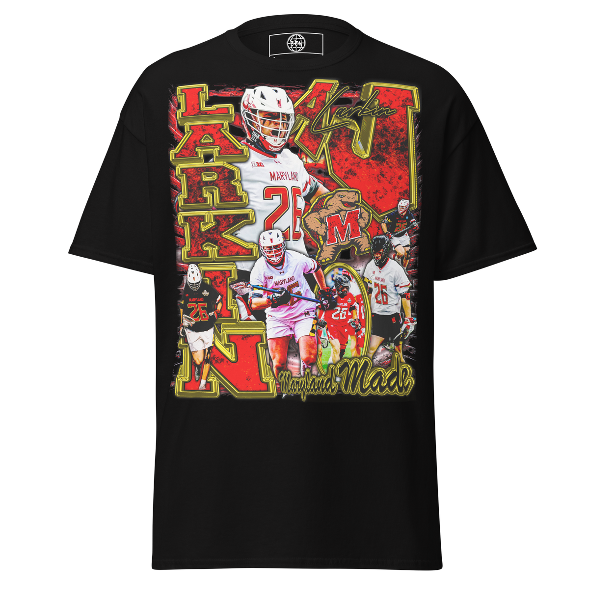 AJ Larkin Standard T-Shirt - Black - Product mockup