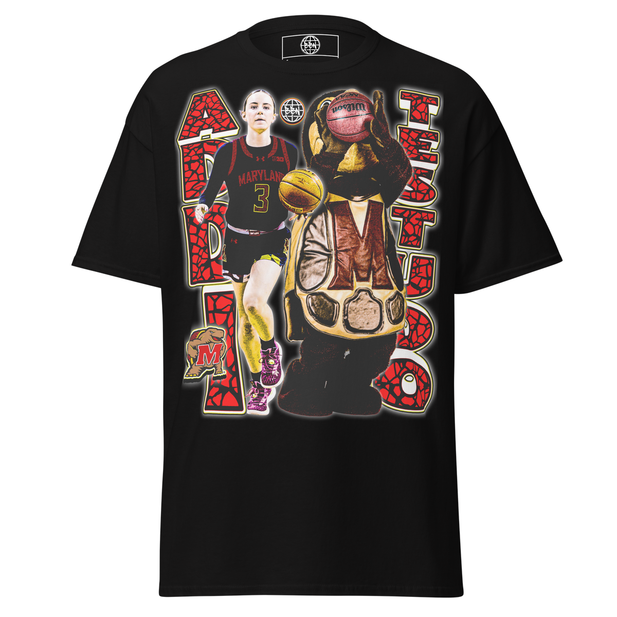 Mack X Testudo Graphic Tee 03 - Black - Product mockup