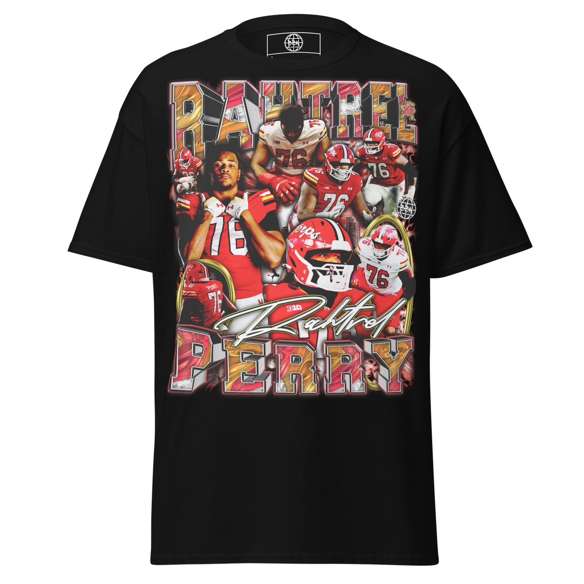 Rahtrel Perry 01 Standard T-Shirt - Black - Product mockup