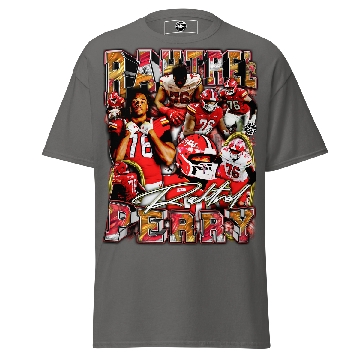 Rahtrel Perry 01 Standard T-Shirt - Charcoal - Product mockup