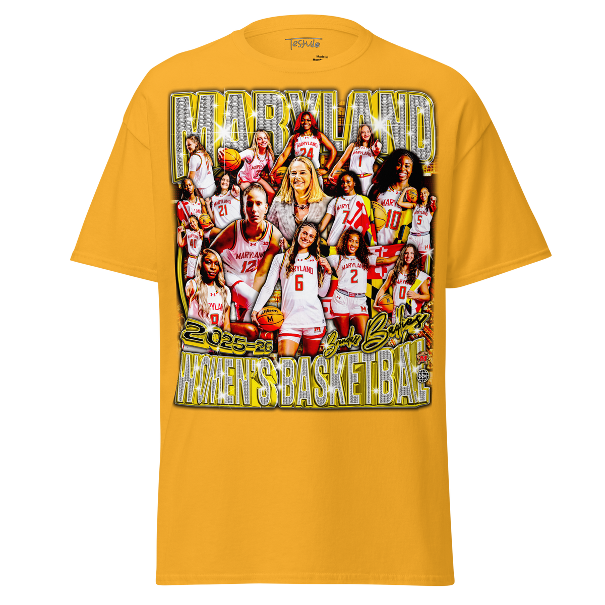 Terps Wbb 25-26' Standard T-Shirt - Gold - Product mockup