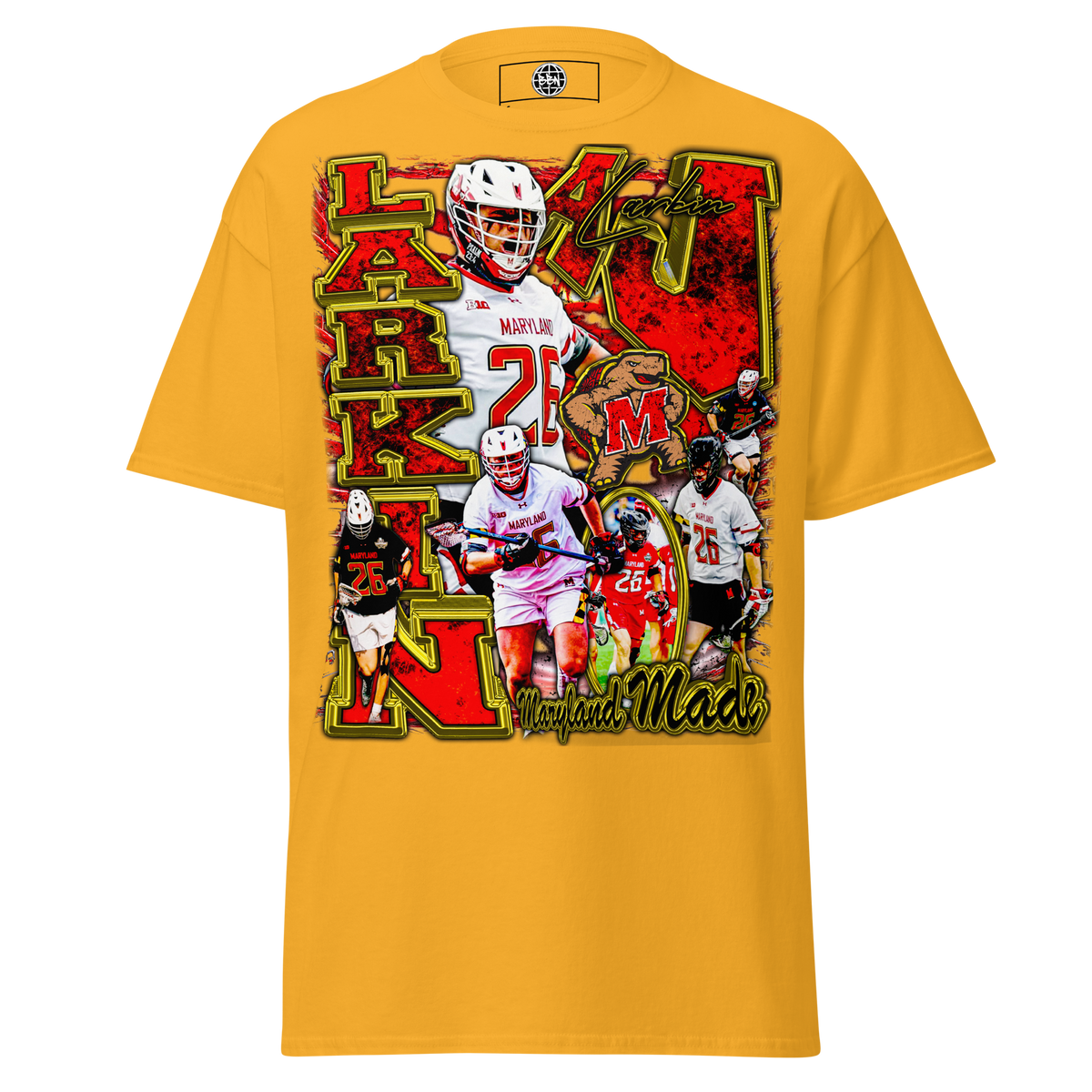 AJ Larkin Standard T-Shirt - Gold - Product mockup