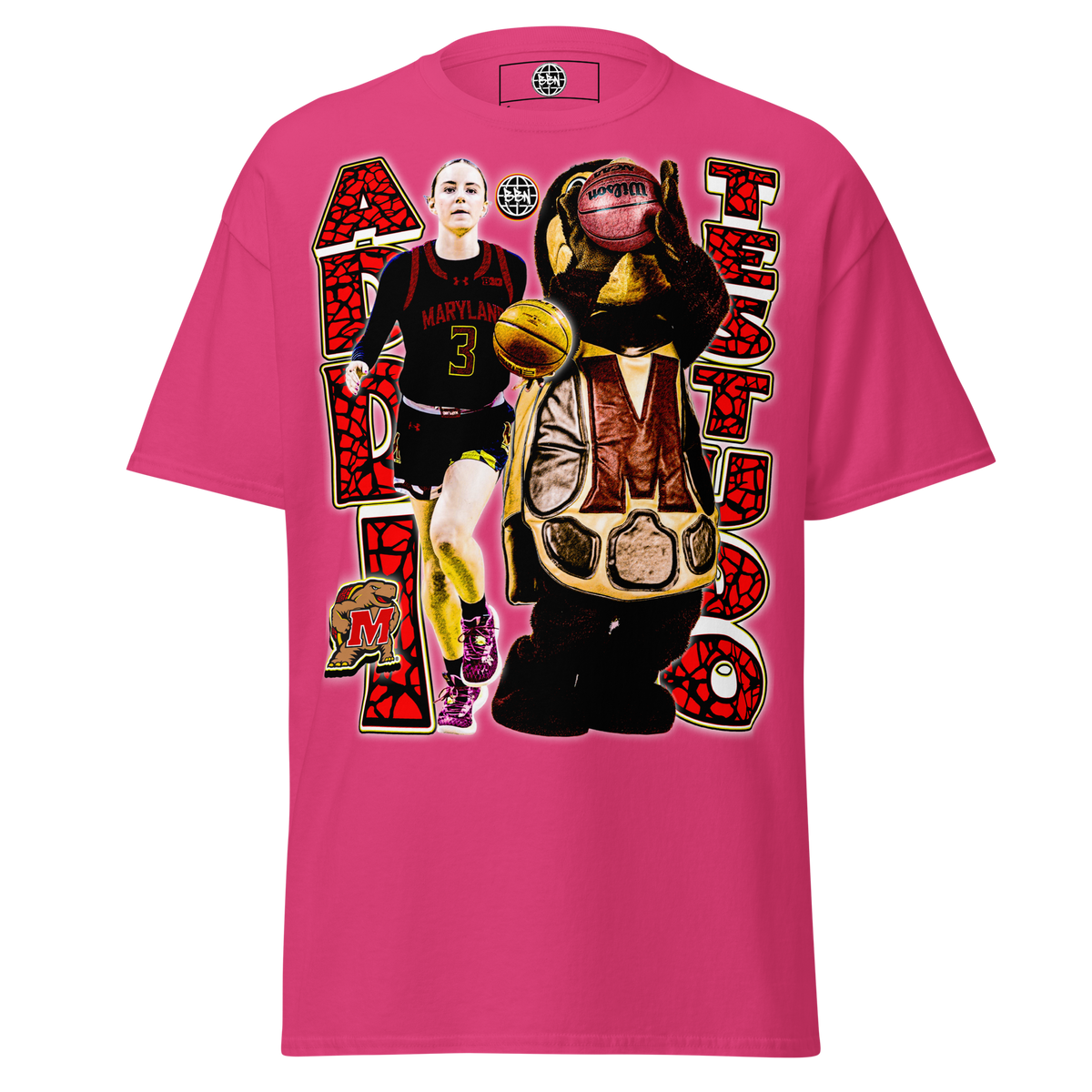 Mack X Testudo Graphic Tee 03 - Heliconia - Product mockup